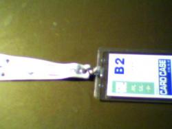 کارت سینه بند آویز طلق سینه همایش  - تهران