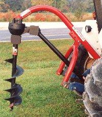 تنهاسازنده مته حفاری ترینچر پشت تراکتوری