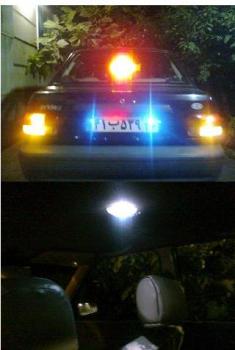 چراغ استپ ترمزبا led لامپ سقف پرایدباled  - تهران