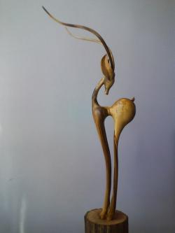 غزال چوبی بسیار زیبا