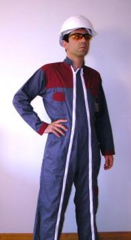 لباس کار تمام کتان دو زیپه فرانسوی