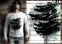 تی شرت پسرانه با طرح سیاه مشق 2