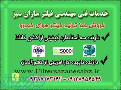 فروش دستگاه نیمه وتمام اتومات فیلتر هوای خودرو