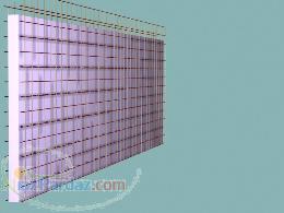 فروش پانل دیواری(3D) با مش مفتولی 3 و چشمه 8 8