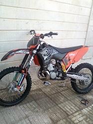 فروش کراس ktm 250 دو زمانه  - اصفهان