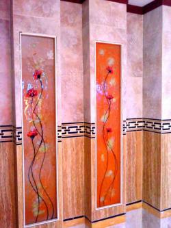 سقف کاذب کناف پارکت الیاف بلوک شیشه ای