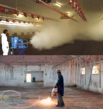 دستگاه سمپاش فوگر (مه پاش گرم) جهت ضدعفونی و شعله افکنی فارم مرغداری