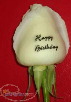 چاپ عکس و متن دلخواه تان بروی شمع و گل طبیعی