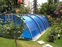 سیستم سقف متحرک استخر  رستوران  - تهران