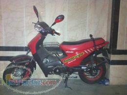 موتورسیکلت دائیچی 130 رنگ قرمز مدل 90بابیمه وپلاک