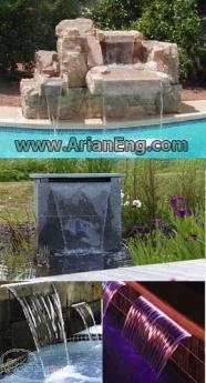 پرده آب  آبنمای نوشتاری  آبنمای تصویری آبنمای ح