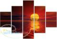 تابلو نقاشی غروب خورشید