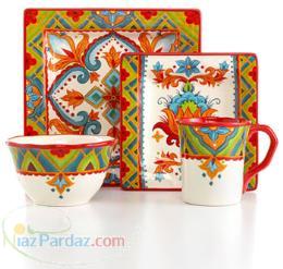 ظروف سرامیکی با نقاشی دست