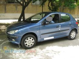 206 تیپ 2 آبی متالیک مدل 90