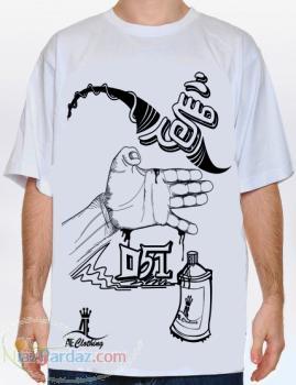 تی شرت بگ با طرح مشهد 051 سفید