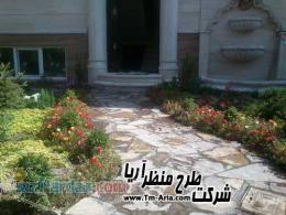 سنگ کاری با سنگ لاشه-مالون-سنگ کوهی(طرح منظر آریا)