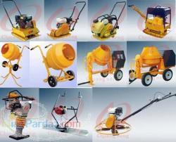 بتونیر گیربکسی - بالابرساختمانی - کمپکتور قورباغه ای - ماله پروانه ای - ماله بتن