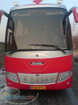 اتوبوس بین شهری اسکانیا مدل بهمن 1386 بسیارتمیز