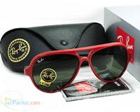 فوق العاده فوق العاده  عینک ریبن کت قرمز اصل ایتالیا uv 400