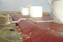 ایزولاسیون پوشش ثانویه مخازن ایزولاسیون مخازن نفتی با ژئوممبران