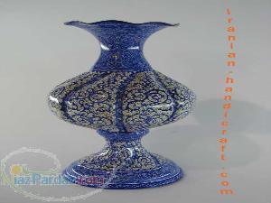 انواع گلدان و بشقاب مینا کاری