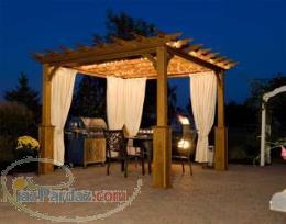 کلبه چوبی پیش ساخته- پرگولا -سایبان