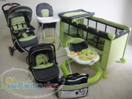 مجموعه کامل سیسمونی Good baby (كالاسكه - رورورك -تخت پارك- كرير-كيف حمل- صندلي غذا) 
