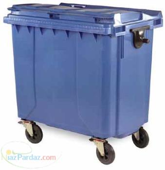 سطل زباله مکانیزه پلی اتیلن  سطل زباله مکانیزه گالوانیزه شهری 