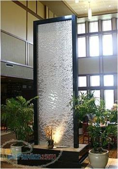 آبشار شيشه اي، آبنمای شیشه ای، آبریز شیشه ای، ساخت آبشار شیشه ای