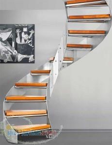 اذر استپ طراح و مجری پله گرد و پله پیچ