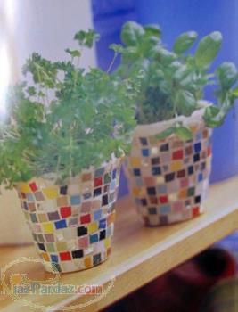 ساخت وسایل دکوری با تکنیک موزاییک برای شما 