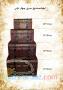 صندوقچه سنتی وکشودار چوبی چرمی 