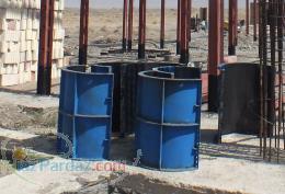 قالب گرد فلزی ستون 