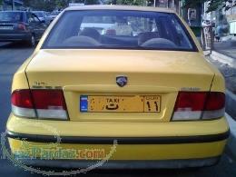 فروش سمند تاکسی خطی مدل 87  زرد رنگ 