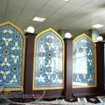 ثامن اولين توليد کننده محراب چوبي و MDF و کتيبه چوبي MDF و تجهيزات نوين نماز خانه در ايران 