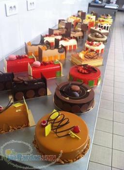 کیک شیرینی دسر شکلات بستنی بلوبری 