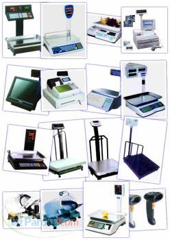 ترازو باسکول صندوق مکانیزه فروش کالباس بر پرینتر بارکدخوان