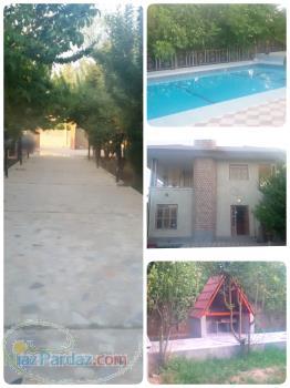 اجاره روزانه باغ استخر دار همراه با ویلا مبله لوکس در شیراز 09335572705(مرادی)
