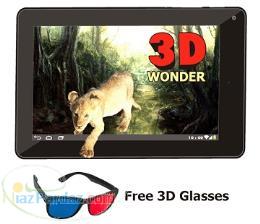 خرید ارزان قیمت تبلت سه بعدی 3d دو سیم کیف و عینک