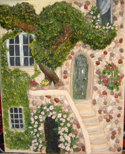 تابلوی گل چینی  - تهران