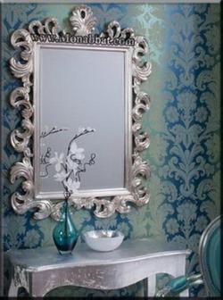 قاب اینه چوبی منبت 