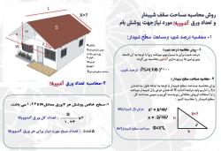پوشش سقف ویلایی اندوویلا  - تهران