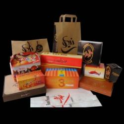طراحی و چاپ جعبه و ساک فست فود ورستوران  - تهران