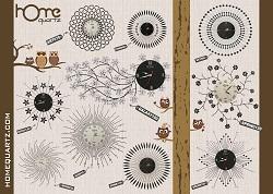 ساعت دیواری فلزی نگین دار  - تهران