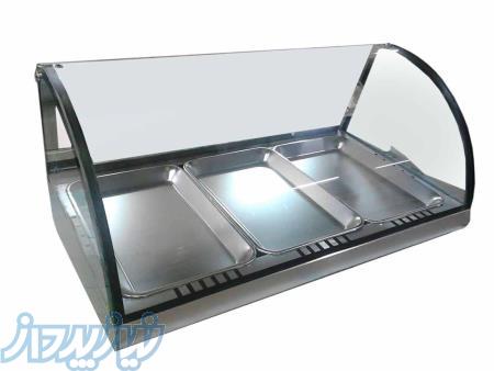 گرمخانه غذا رومیزی شیشه ای