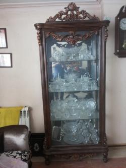 بوفه 4 طبقه ویترین دار منبت کاری شده  - تهران