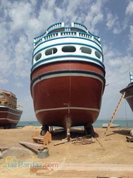 فروش لنج باری 280 تنی فایبر 