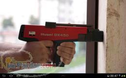 صفحه کوبی بروی بتن ( بیس پلیت ) با تفنگ هیلتی