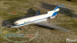 ماکت هواپیمای ایران ایر 100 - 727 (طرح قدیم)