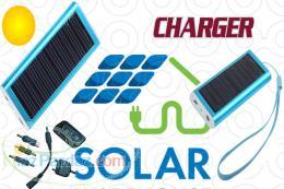 شارژر خورشیدی و پاور بانک مدل جیبی باریک 1350 میلی آمپر 